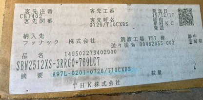 THK SBN2512XS-3RRG0+769LC7 14950 22734 02900 AXE LINEAIRE