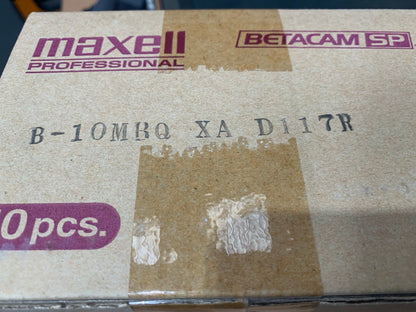 10 pc X Maxell B - 10M MBQ Betacam SP 12 min. small - KLR Automation
