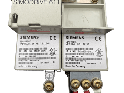 SIEMENS SIMODRIVE 611 6SN1146 - 1AB00 - 0BA1 U/E MODUL + 6SN1123 - 1AB00 - 0AA1 LT - MODUL - KLR Automation