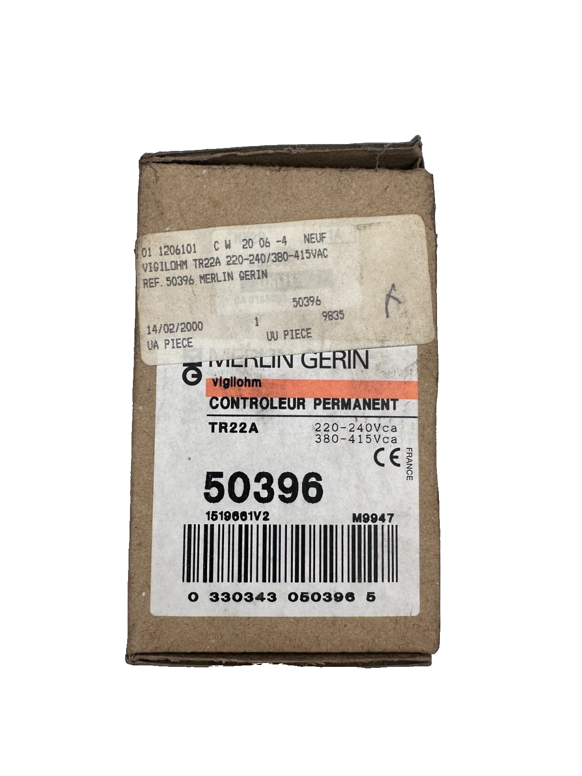 MERLIN GERIN 50396 TR22A VIGILOHM CONTROLEUR PERMANANT