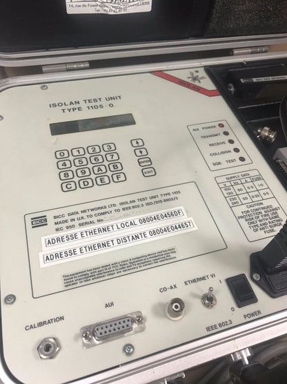 BICC Data Networks Isolan 1105 - 0 Ethernet DiagnosticTest CentreCom 200 ASP320 - KLR Automation