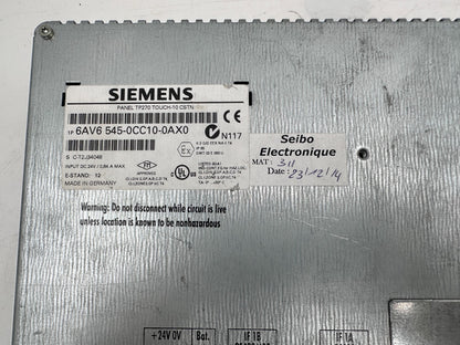 SIEMENS 6AV6545-0CC10-0AX0 PANEL TP270 TOUCH-10 CSTN