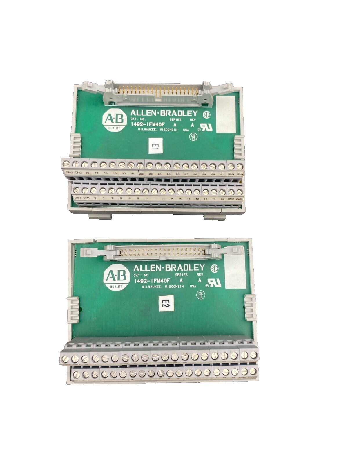 ALLEN BRADLEY 1492-IFM40F SERIE A REV A ANALOG INTERFACE MODULE x2pc