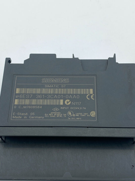 SIEMENS SIMATIC S7 6ES7 361 - 3CA01 - 0AA0 - KLR Automation