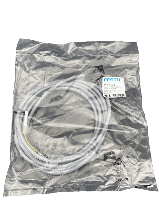 FESTO 151688 KMEB - 1 - 24 - 2.5 - LED PLUG SOCKET WITH CABLE x6pc - KLR Automation