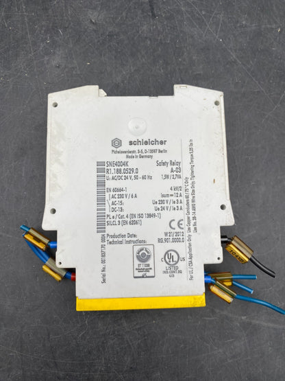 SCHLEICHER SNE 4004K R118805290 SAFETY RELAY - KLR Automation