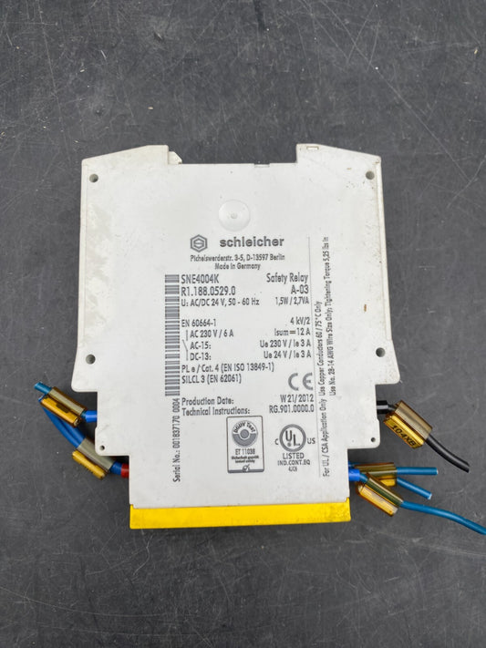 SCHLEICHER SNE 4004K R118805290 SAFETY RELAY - KLR Automation