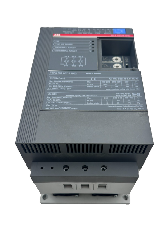 ABB PSS 72/124-500L 1SFA892007R1002 SOFT STARTER