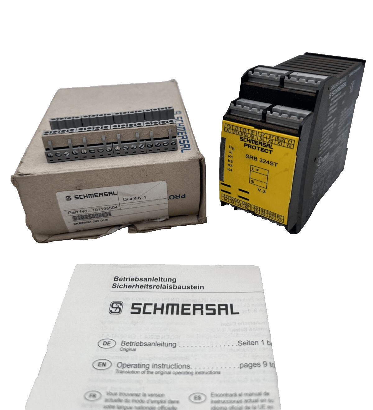 SCHMERSAL SRB324ST 101195504 V.3 SAFTY RELAY x 1pc - KLR Automation