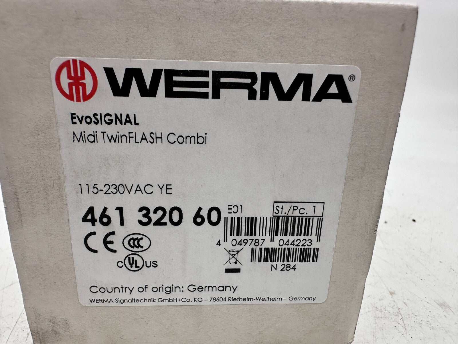 WERMA 461 320 60 EVOSIGNAL MIDI TWINFLASH COMBI - KLR Automation