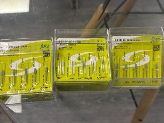 661F.FG.025.GRN – Flamme FG Ø1,6 mm – 2,5 – Lot 110 Fraises Jota Swiss Dental - KLR Automation