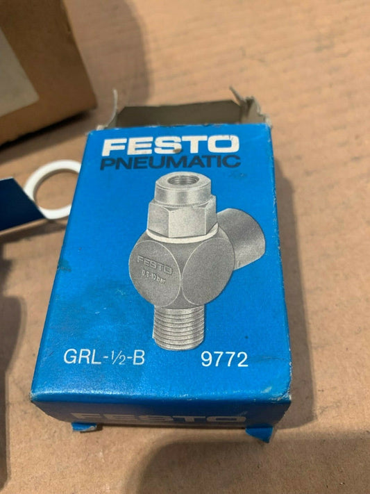 10 x   New Old Stock Festo  GRL-1/2-B 9772 Oneway flow control valve