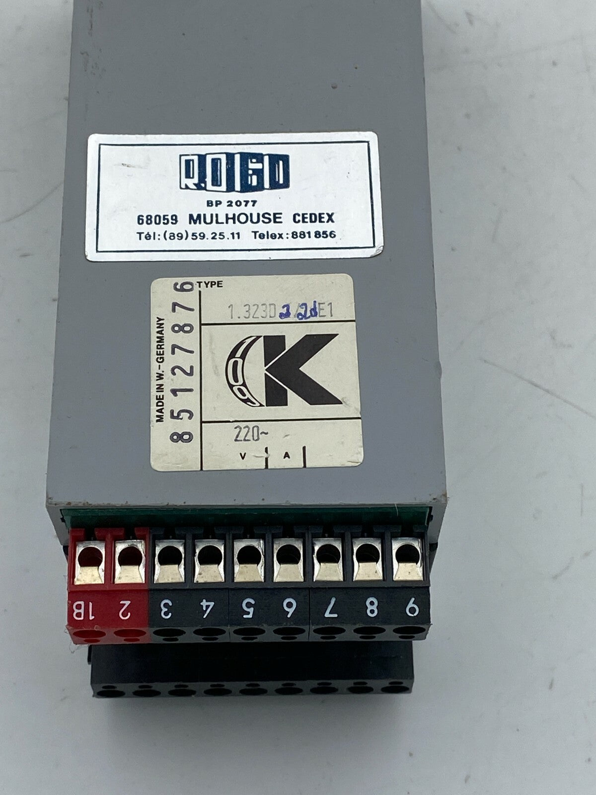 109 CK Counting UNIT  Type 1.323D 2/2DE1