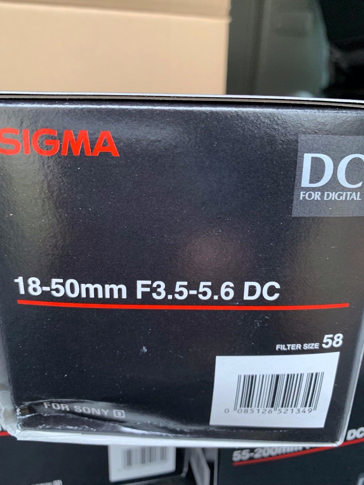 Sigma Tele & Standard ZOOM SET DC for Sony 18-50mm F3.5-5.6 and 55-200mm F4-5.6