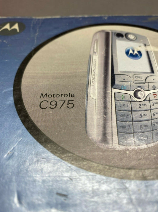 MOTOROLA C975 Silver   Rare collectors phone Mobile Cell