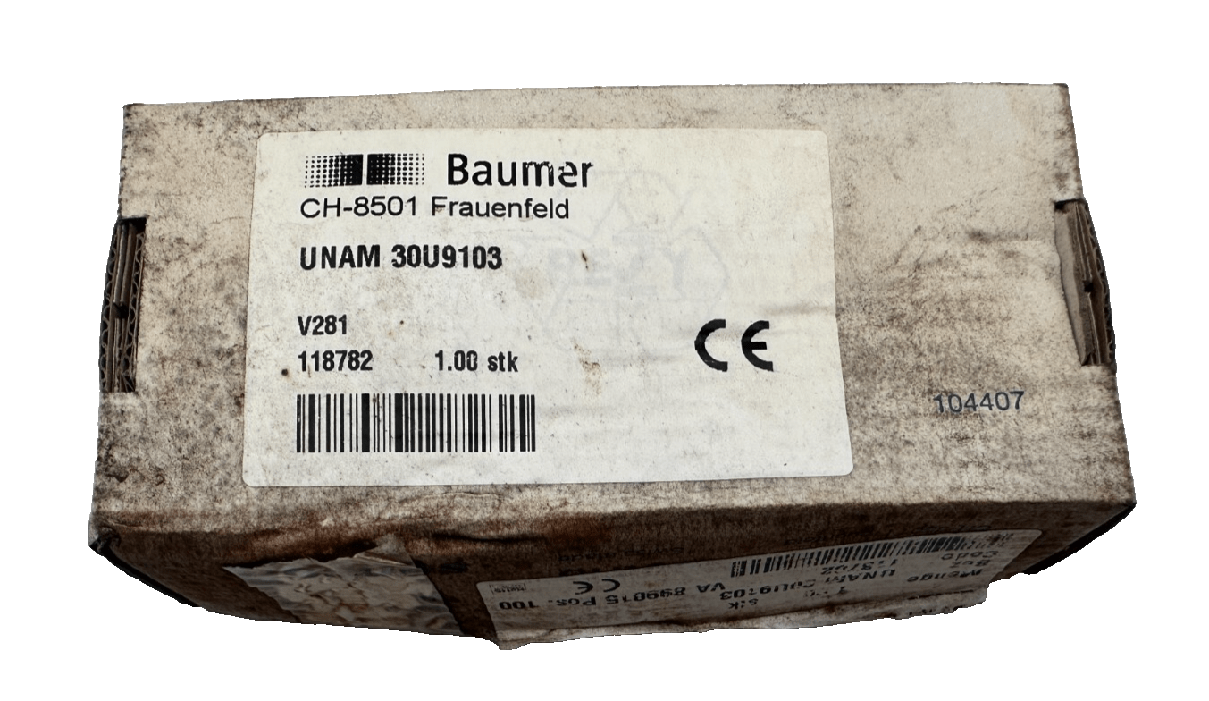 BAUMER CH - 8501 FRAUENFELD UNAM 30U9103 DETECTEUR AVEC SORTIE ANALOGIQUE - KLR Automation