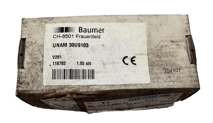 BAUMER CH - 8501 FRAUENFELD UNAM 30U9103 DETECTEUR AVEC SORTIE ANALOGIQUE - KLR Automation