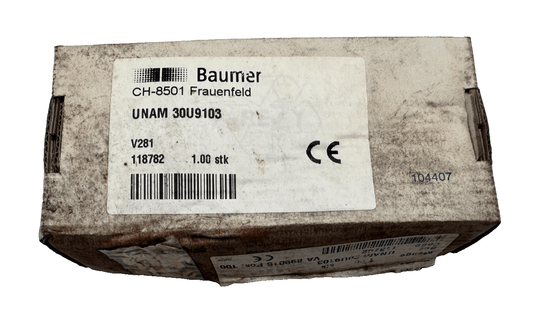 BAUMER CH - 8501 FRAUENFELD UNAM 30U9103 DETECTEUR AVEC SORTIE ANALOGIQUE - KLR Automation