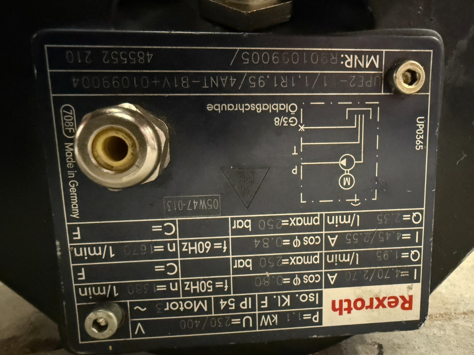 REXROTH R901099005 compact power unit 485552 210
