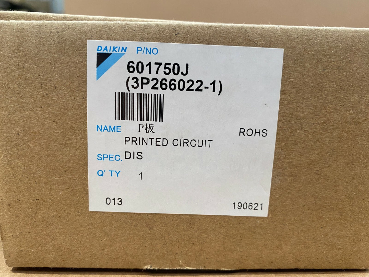 Daikin Air Conditioning Spare Part 601750J PRINTED CIRCUIT 3P266022-1