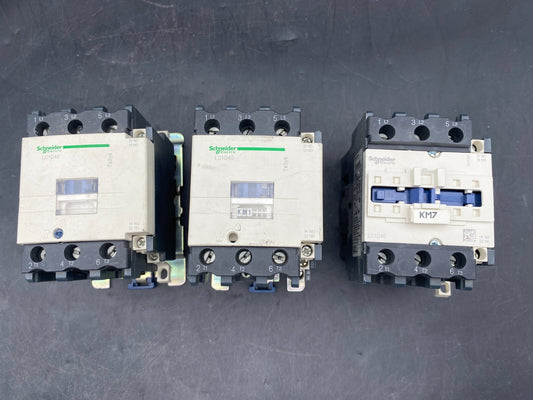3 x Schneider Electric LC1 D40B Contactor LC1D40 - KLR Automation