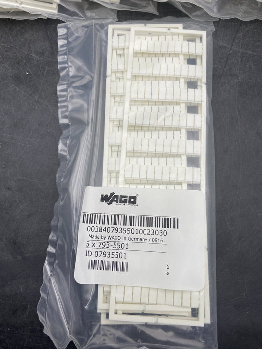 LOT DE 45 WAGO 793 - 5501 CARTE DE REPERAGE - KLR Automation