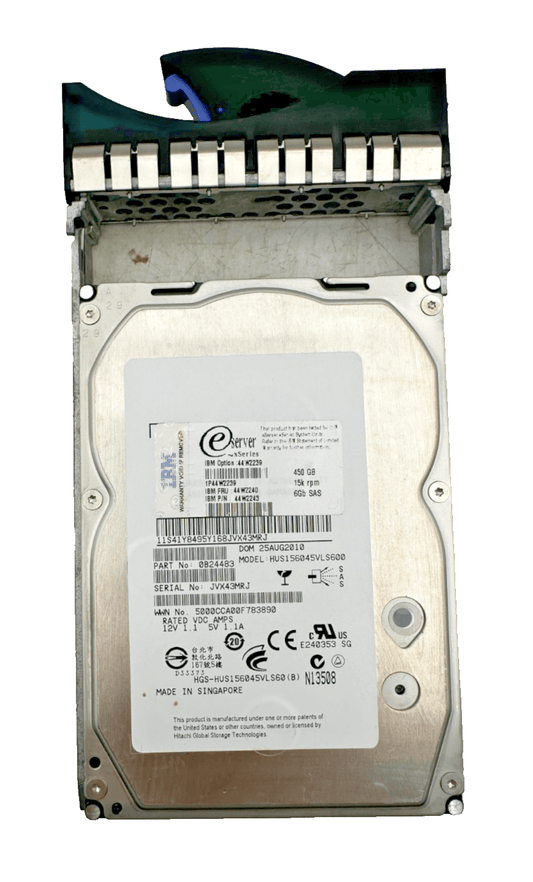 IBM HUS156045VLS600 44W2243 0B24483 450Gb 15k RPM 6Gb SAS - KLR Automation