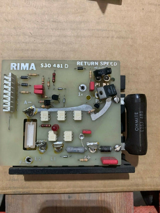 Circuit board card RIMA S30 481D Return Speed .KBIC - 120 KB controller - KLR Automation