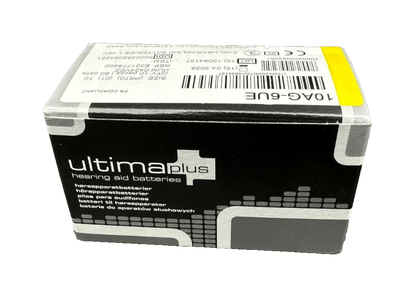 ULTIMA PLUS 10 PR70 10A 1.45V 10AG - 6UE LOT DE 600 PILES APPAREILS AUDITIFS - KLR Automation