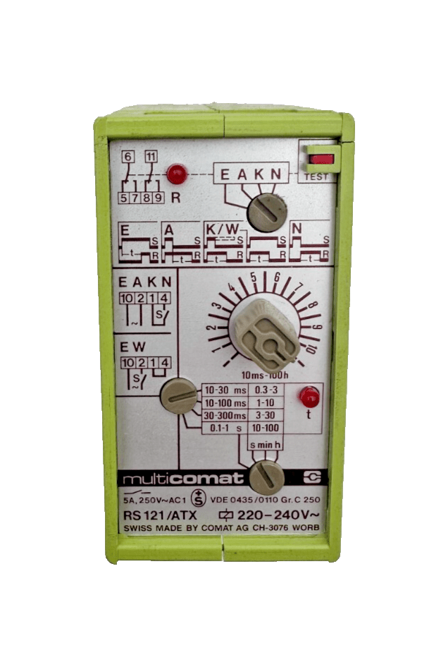 MULTICOMAT RS121/ATX 220 - 240V TIME RELAY - KLR Automation