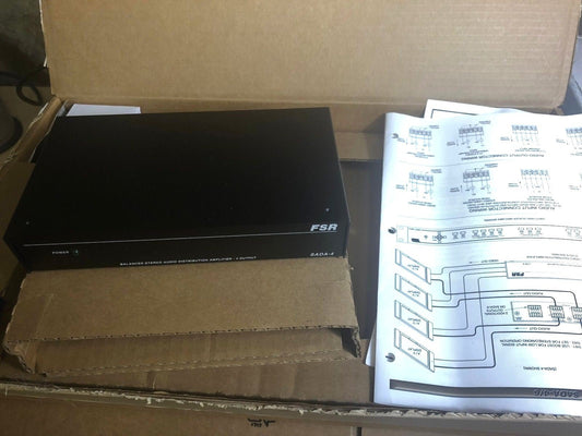 FSR SADA - 4 1x4 Stereo Audio Distribution Amplifier - KLR Automation