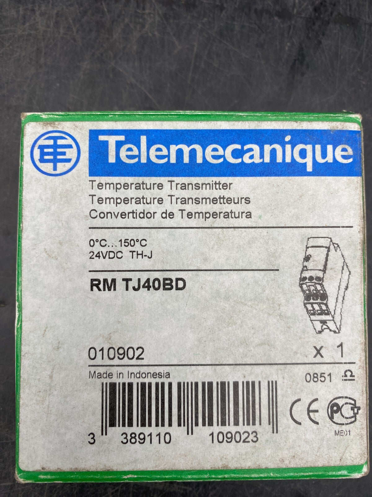 TELEMECANIQUE RMTJ40BD 010902 TEMPERATURE TRANSMETTEUR