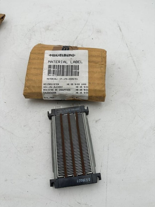 1pce x HEIDELBERG ELEMENT CHAUFFANT C7.170.0305/01 HR 05 9/22 IS 230-400V