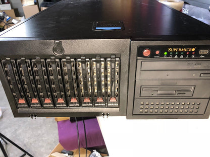 SUPERMICRO Server Storage 5To 4Gb Ram + Card Digital Rapids 6510 Aja Kona - LHE+RO - KLR Automation