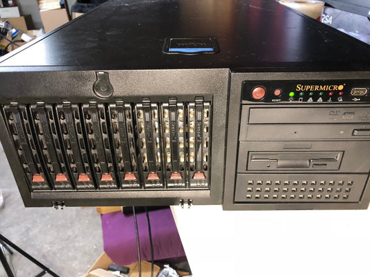 SUPERMICRO Server Storage 5To 4Gb Ram + Card Digital Rapids 6510 Aja Kona - LHE+RO - KLR Automation