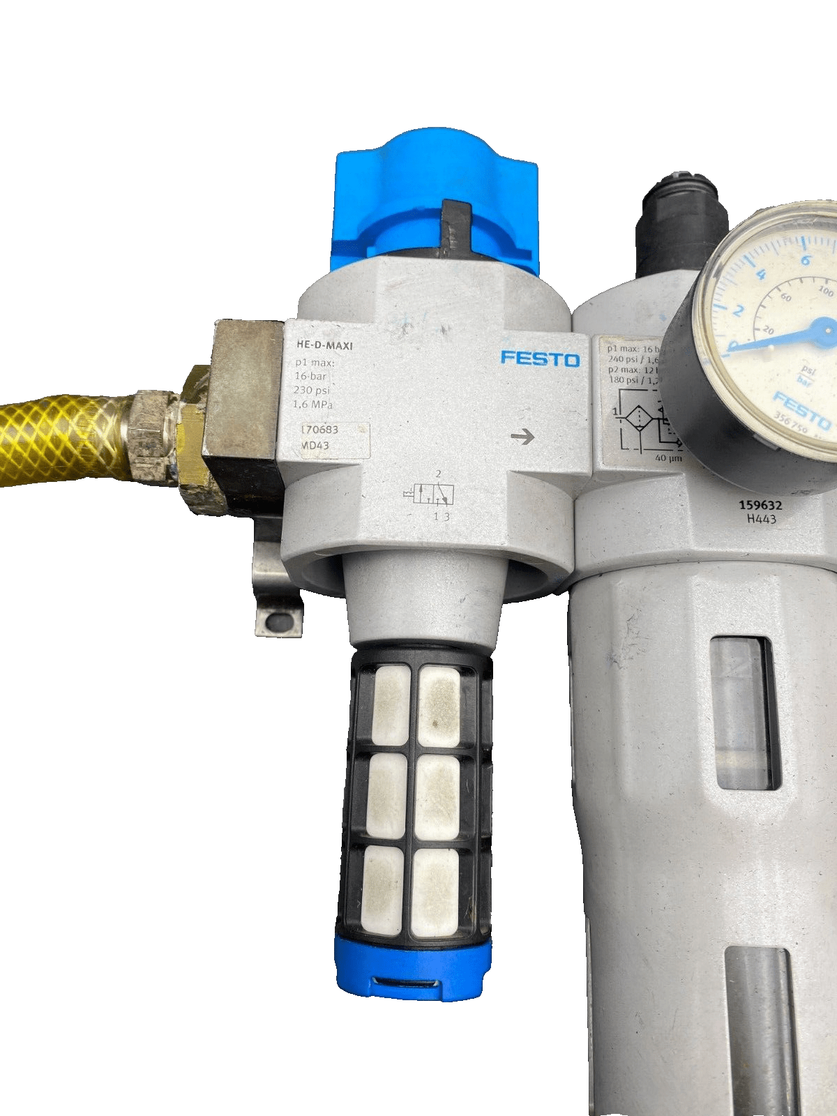 FESTO HE - D - MAXI + LFR - D - MAXI 159632 H443 + FRM - D - MAX + HEE - D - MAXI - 24 - KLR Automation