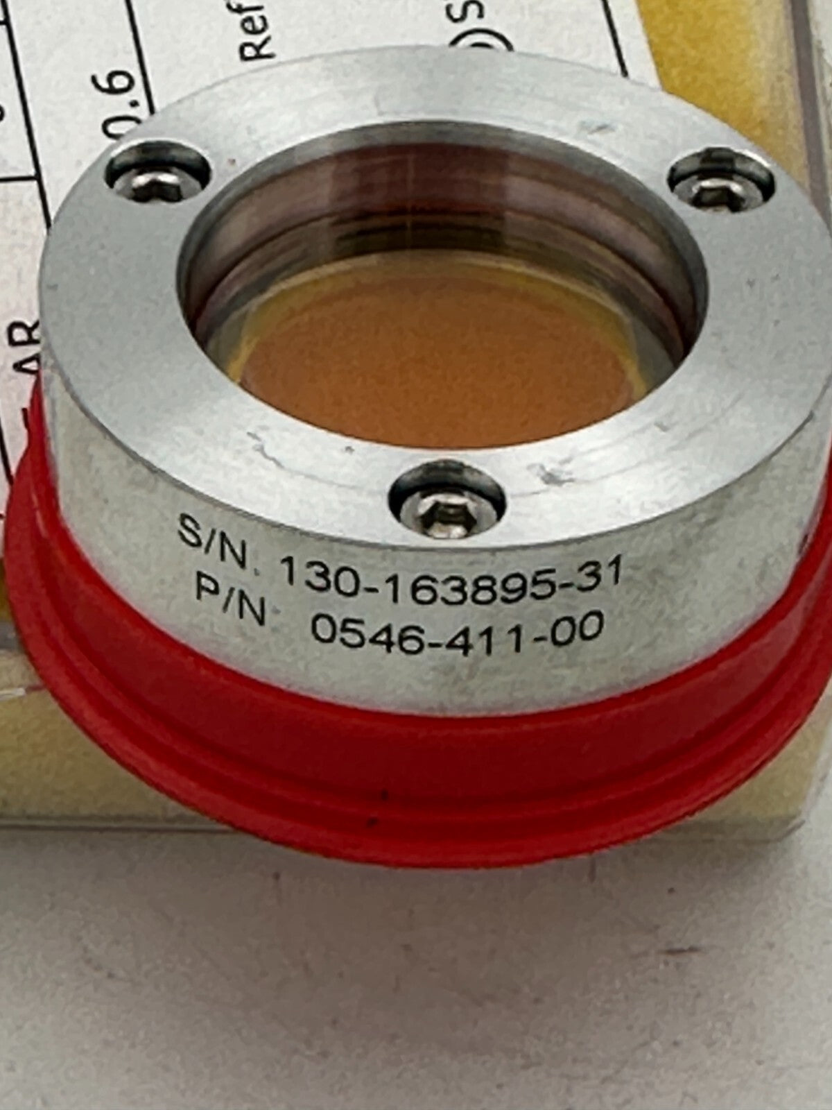 INFRARED ZNSE PARTIAL REFLECTOR 0546-411-00 1.100’’DIA 2362’’TK SOTK SO#30000708