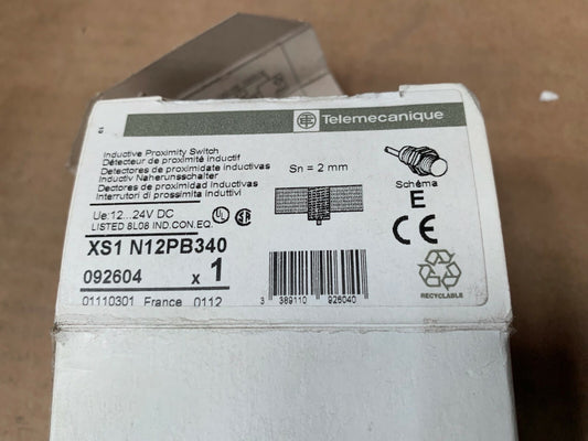 Telemecanique XS1 N12PB340D Inductive Proximity Switch, 24VDC, 200mA - NEW