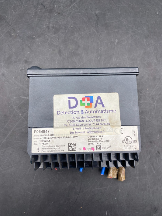 GEFRAN 1650 F064847 TYPE 1650V - R - RR0 - 0 - 0 - 00 - 0 - 00 - 00 - 1 - 00 OPERATOR INTERFACE - KLR Automation