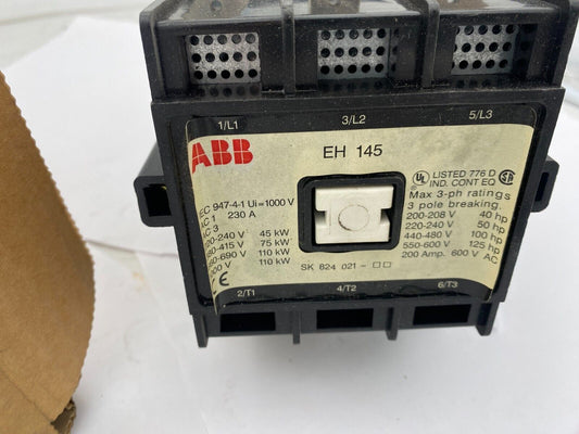 1pc x ABB CONTACTOR L0052252 TYPE EH 145-30-22