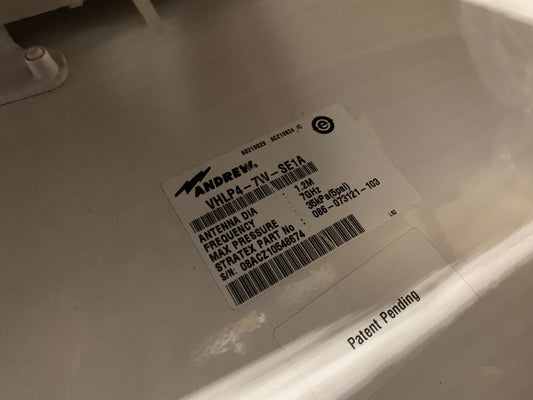 ANDREW VHLP4 - 7W - SE1A 1.2M PROFILE ANTENNA 7Ghz Stratex 086 - 073121 - 103 - KLR Automation