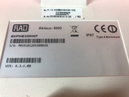 RAD AIRMUX 5000 BS/F54E/25M/INT Radwin Station Base Radio Wifi  5,4Ghz 
