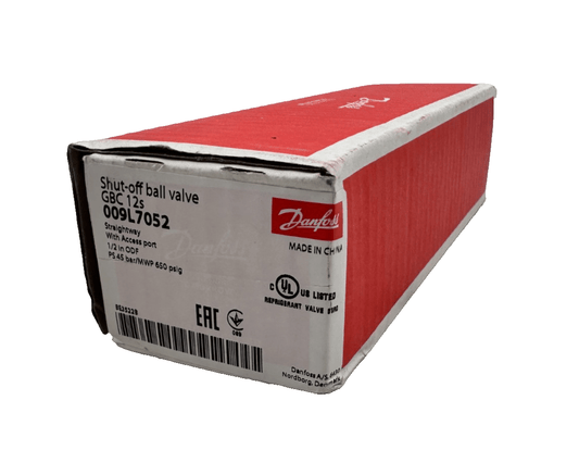 DANFOSS 009L7052 GBC 12s SHUT - OFF BALL VALVE STRAIGHTWAY WITH ACCESS PORT x1pc - KLR Automation
