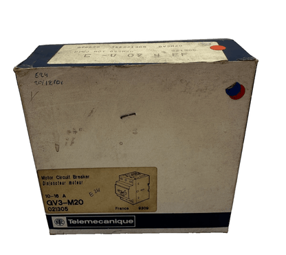 TELEMECANIQUE GV3 - M20 021305 10 - 16A MOTOR CIRCUIT BREAKER x1pc - KLR Automation