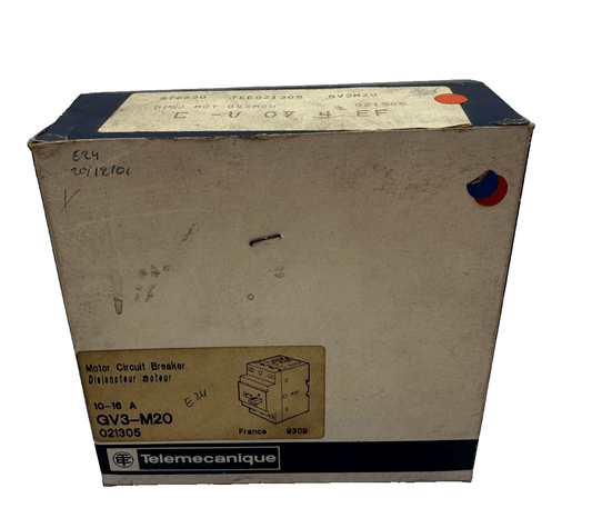 TELEMECANIQUE GV3 - M20 021305 10 - 16A MOTOR CIRCUIT BREAKER x1pc - KLR Automation
