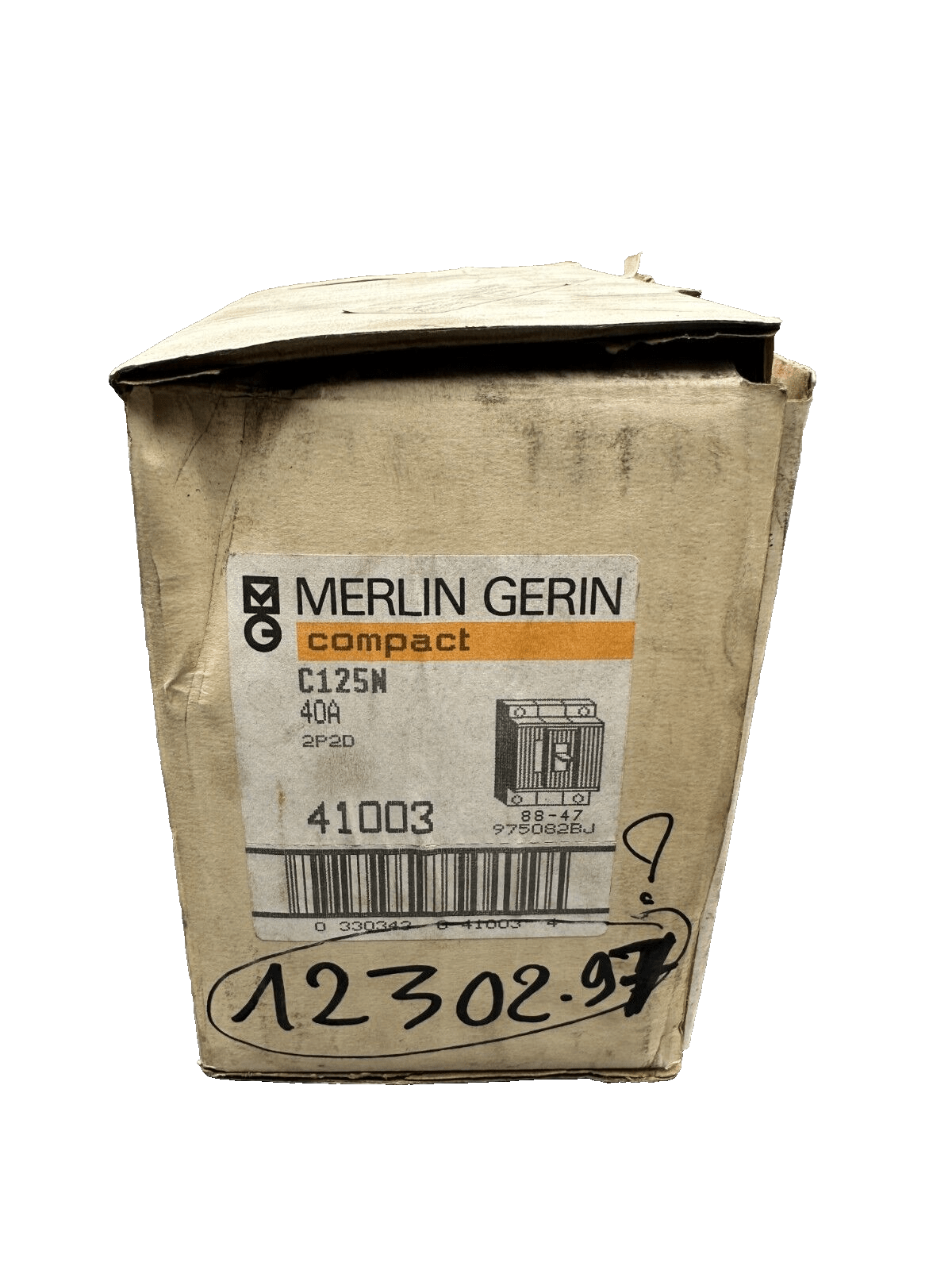 MERLIN GERIN C125N COMPACT 40A 2P2D 41003 - KLR Automation