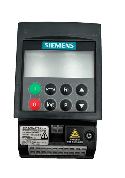 SIEMENS 6SE6410 - 2UB12 - 5AA0 MICROMASTER 410 VARIATEUR DE FREQUENCE - KLR Automation