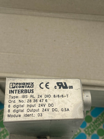 API Module dextension Phoenix Contact IBS RL 24 DIO 8/8/8-T 2836476 24 V/DC 1 pc