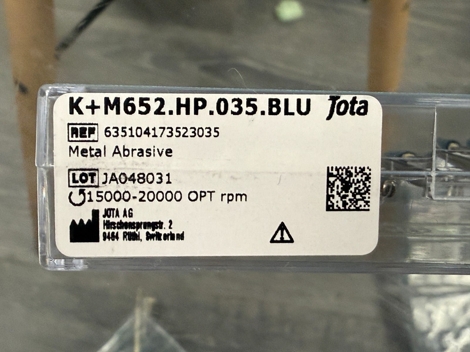 K+M652.HP.035.BLU – Lot 120 Fraises Jota Swiss Ø2,5 mm / Dental Burs H - KLR Automation