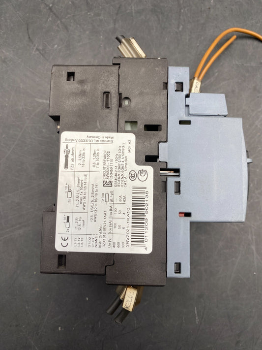 SIEMENS 3RV2021 - 1KA10 MOTOR BREAKER - KLR Automation